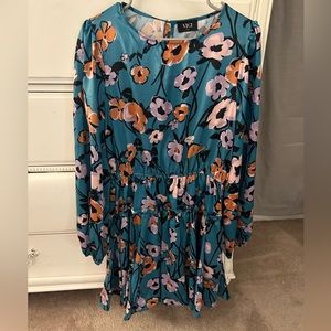 Vici Balloon Sleeve Mini Dress